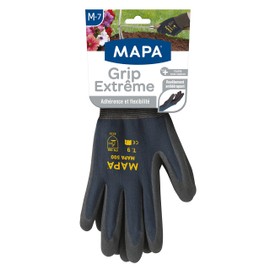 Mapa Garden Brico - Nitrile Coated Gardening Gloves - Grip, Comfort and Flexibility - Handling Gardening or DIY Tools - Set of 3 Pairs - Medium