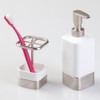 InterDesign Gia Toothbrush Holder Stand for Bathroom Vanity Countertops -