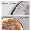 RRDEFSD 3D Moon LED Wall Lamp Modern Art Deco Lighting,