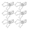 100Pcs Star Binder Clips Hollow Out Cartoon Style Strong Clamping