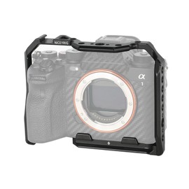 NICEYRIG Camera Cage for Sony Alpha 1(A1) / A 9 II / A 9 I / A7S III / A7M III / A7R III / A7R IV with NATO Rail Cold Shoe - 437