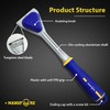 MANUFORE Paint Scraper with 2.5 Inch Double-edged Tungsten Steel Carbide