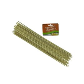 40 Pack 15.5 in Long Bamboo Skewers for Grilling Kebabs, Vegetables and Meats, Eco Friendly, Durable and Perfect for BBQs, Outdoor Gatherings and Delicious Culinary Creations, Beige