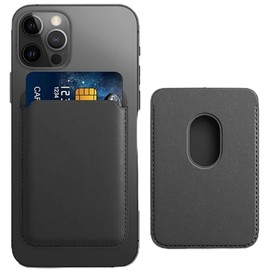 LS LANGSHUN Designed for Magsafe Wallet - Black, black