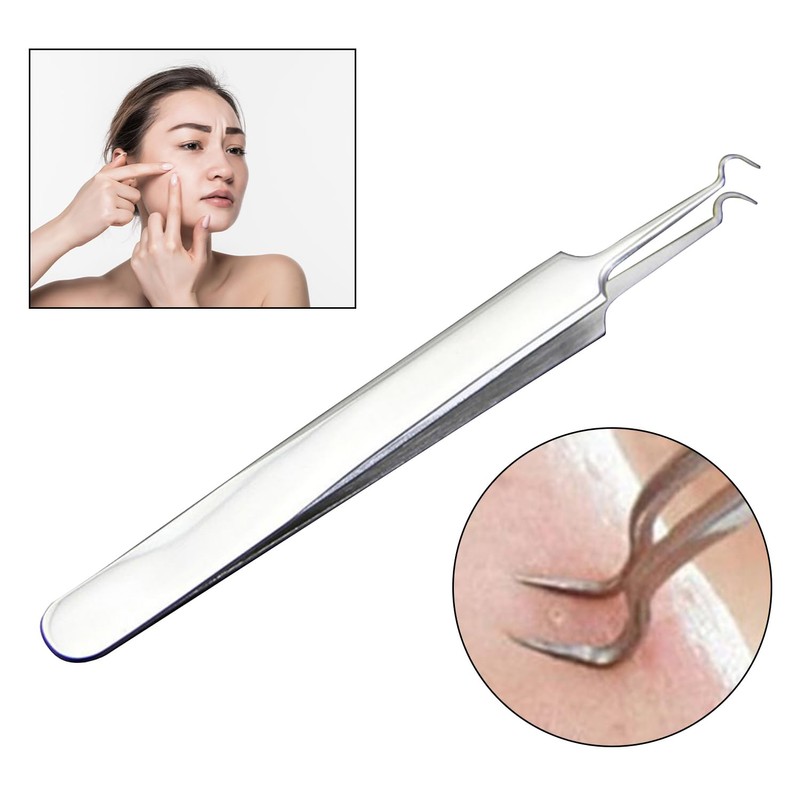 Blackhead Pimple Extractor Remover Tweezers Acne Spot Treatment by Trimming