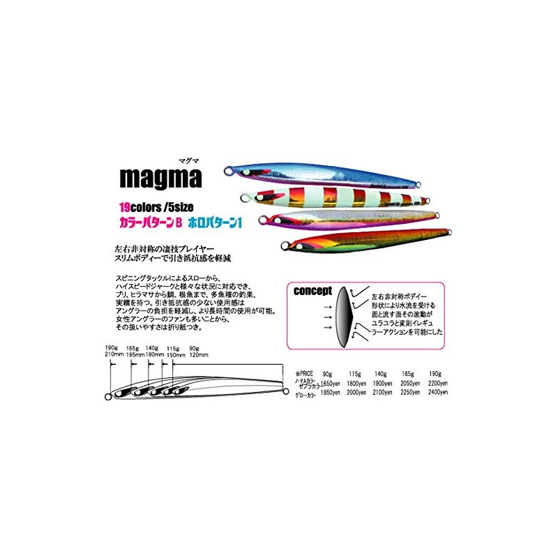 Second Jig Magma 3.2 oz (90 g) Glow My Eagle