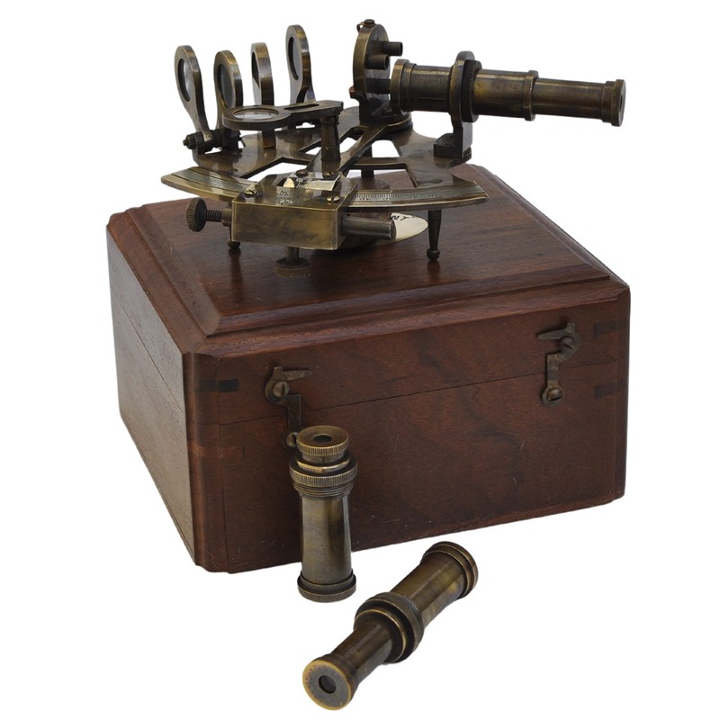 Medieval Replicas 5 inch Marine Sextant Large Brass Navigation Instruments
