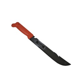 5ive Star Gear 12" Survival Machete with Orange Handle, Black