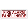 Buildingsigns.com FIRE Alarm Panel Inside Sign (White,Reflect