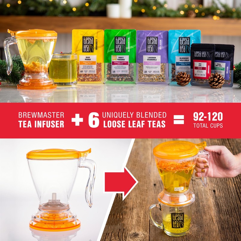 Tiesta Tea Ultimate Live Loose Leaf Kit, Tea Starter Kit