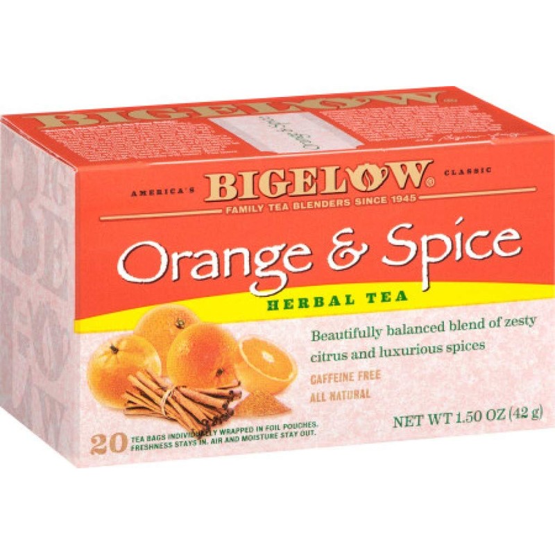 Bigelow Tea Orange and Spice Tea, 20 ct (Pack of