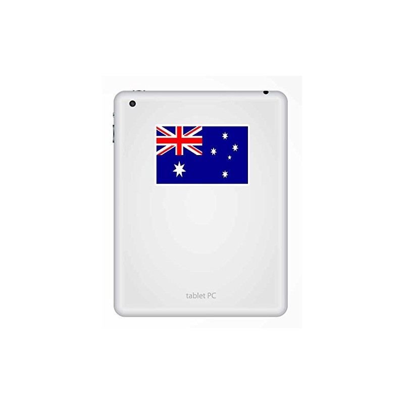 2 x 10cm Australia Australian Flag Vinyl Sticker Laptop Car