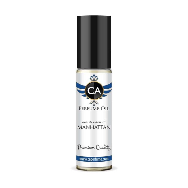 CA Perfume Impression of Bont Number Manhattan For Women & Men Replica Fragrance Body Oil Dupes Alcohol-Free Essential Aromatherapy Sample Travel Size Long Lasting Attar Roll-On 0.3 Fl Oz/10ml