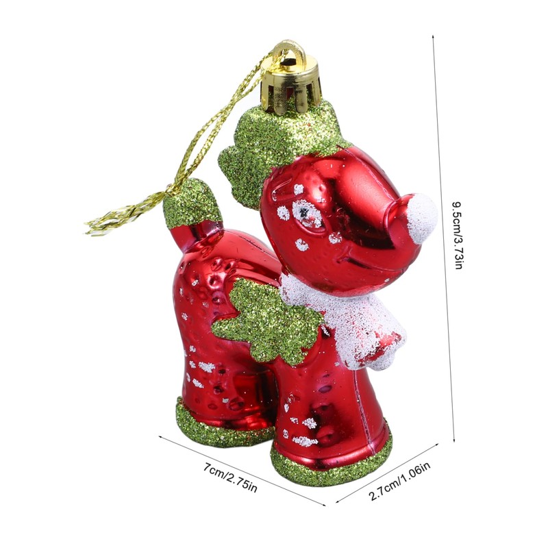 MAGICLULU 4pcs Xmas Tree Hanging Ornaments Christmas Themed Deer Decorations