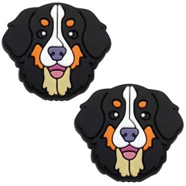 TRESSIS Cute Fun Tennis Racket Shock Absorber – Vibration Dampener for Racquets – 2-Pack – Easy-Install – Adorable Bernese Mountain Dog Design – Reduce Noise and Vibration – Tennis Accessories