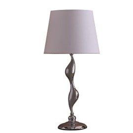 ORE International 24-Inch Erte Art Deco Silhouette Silver Table Lamp