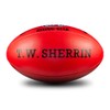 Sherrin AFL Rising Star Leather Football, Red, Size 3