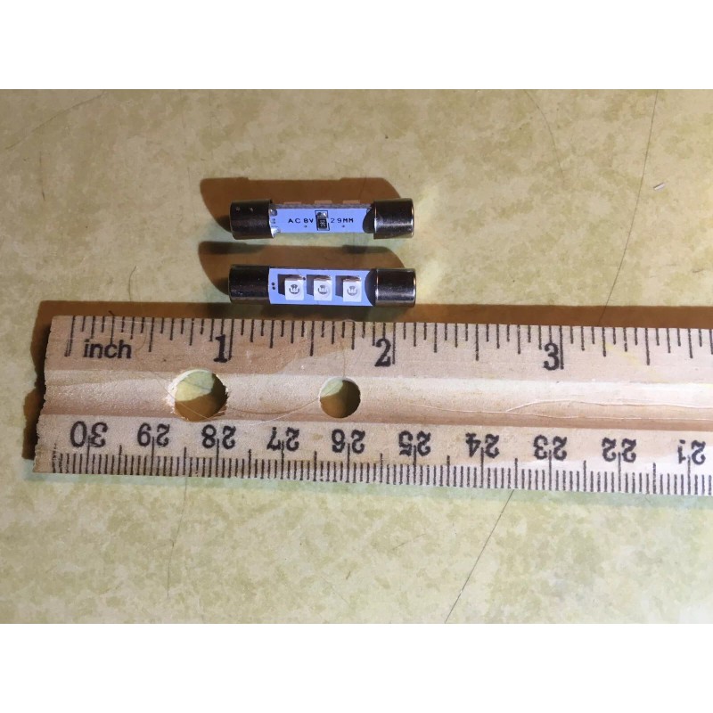 (3) LED 8V METER LAMPS STR-7065 STR-7065A (COLOR CHOICE )