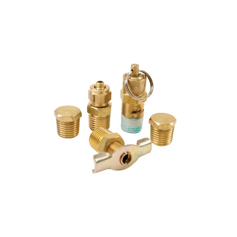 VIAIR 90005 Kit de Accesorios para Puerto de Tanque, Dorado