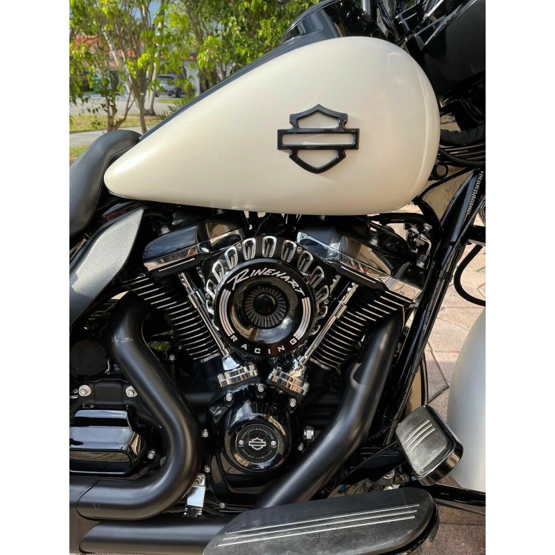 Custom RAW METAL Harley CVO Tank Emblems (set of 2)