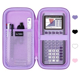 Hard Case Compatible with Texas Instruments TI-84 Plus CE/TI-84 Plus/TI-Nspire CX II CAS/TI-Nspire CX II/TI-83 Plus/TI-85 /TI-86 /TI30xs /TI36X Pro/TI 34 Color Graphing Calculator (Purple)