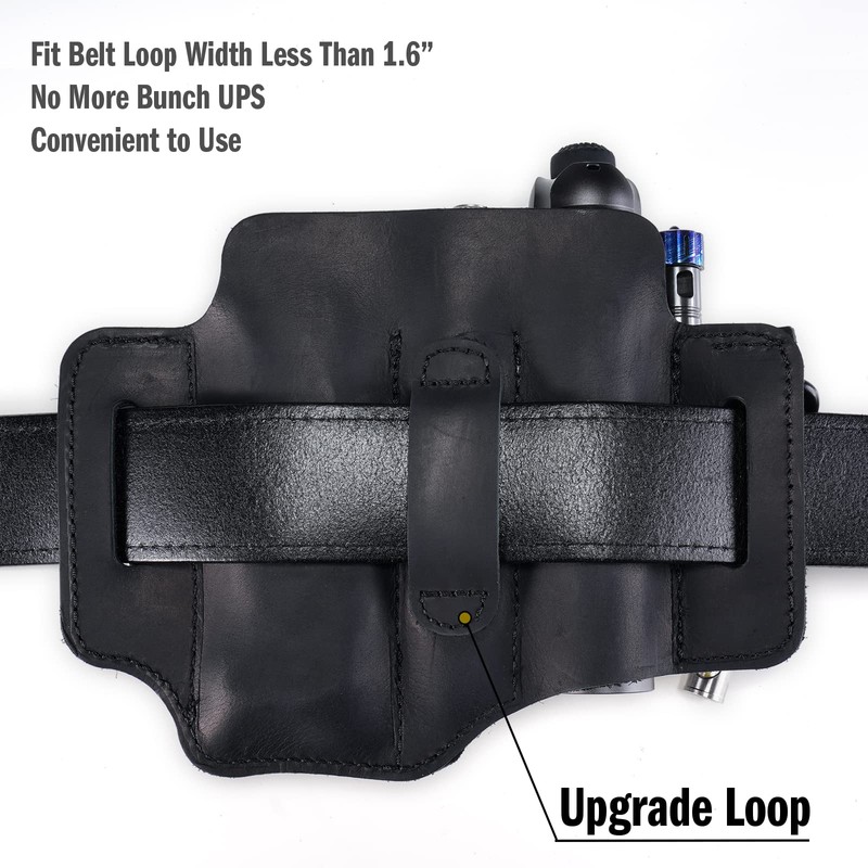 ST1 Leather Multitool Sheath - EDC Belt Organizer for Leatherman