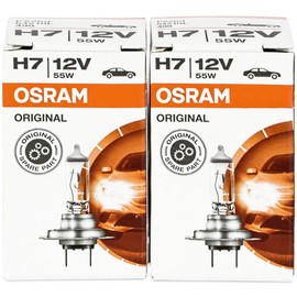 Osram H7 Longlife High Tech 12V 55W PX26D 64210L, 2 car lamps, incandescent bulbs