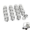 Drive-up Golf Cart Wheel Lug Nuts, Chrome Golf Cart Lug