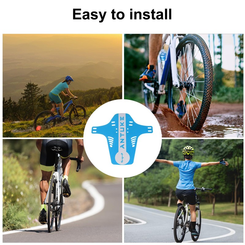 sourcing map Mountain Bike Mud Guard Front/Rear Mud Guards with