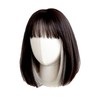 Women Wig Hair Soft Realistic Adjustable Short Straight Female Wig