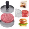 Non-Stick Aluminum Burger Press with 100Pcs Patty Papers, Aufondof 4.5