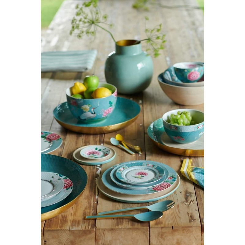 Essenza Home Pip Studio 26-51001211 Blushing Birds Bread Plate Khaki