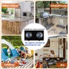 BesNerg 2 burner propane stove two burner, Portable Tempered Glass