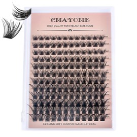 AYNKH Wimpern Extensions 144 Pcs C Curl Cluster Lashes DIY Lash Cluster Extension Wimpern Einzeln Fluffy 8-16mm Fake Lashes