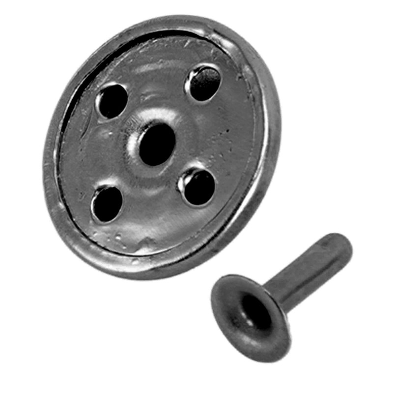 100pcs Mushroom Rivets Multipurpose Double Cap Mushroom Rivets for Belts
