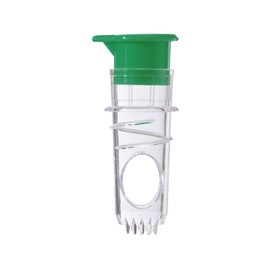 FUSAYUKI Green Manual Citrus Juicer with Filter and Spout, Screw-Top Hand Press for Lemon Orange Drinks