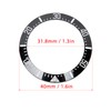 Watch Bezel Insert, 40mm Ceramic Bezel Ring Repair Replacement Accessories