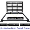 MASSLUNT Cast Iron Drain Grate and Frame 24x16 in, B-Class