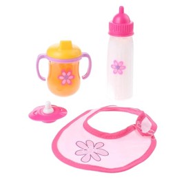 Johntoy 27567 Baby Rose Essenszeit Puppe Spielset, Mehrfarbig