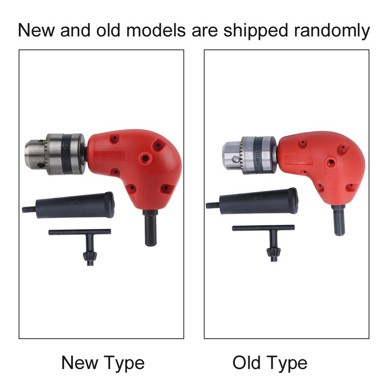 90° Angle Adapter Round Shank 9.5mm Electric Drill Chuck Attachment