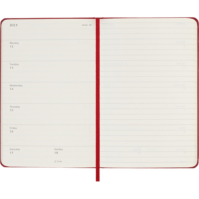 Moleskine Weekly Planner 2026 2027-18-Month Planner with Space for Notes,