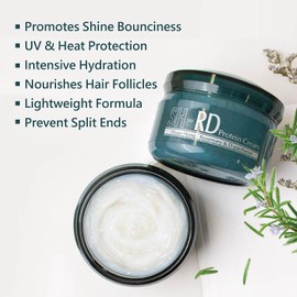 SH-RD Protein Cream Leave-In Conditioner for Damaged Hair to Restore Revitalize Repair Split Ends for All Hair Types 0.34oz/10ml | Conditioning Cream, 0.34oz, 10ml
