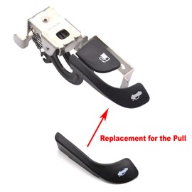 HAOTOM Fuel Door Trunk Lid Release Lever Handle Cap Compatible for Hyundai Accent 2006-2011 Kia Rio 2006-2011 Fuel Filler Trunk Lid Lock Opener Handle Pull