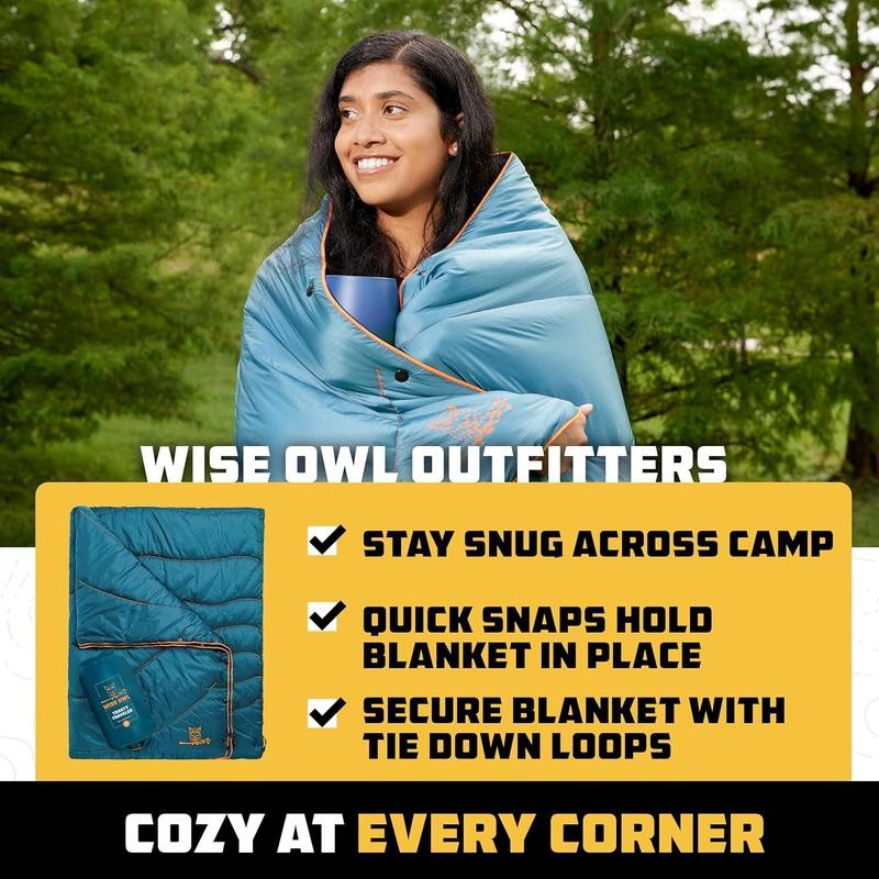 Wise Owl Outfitters Nylon Camping Blanket - Packable & Waterproof