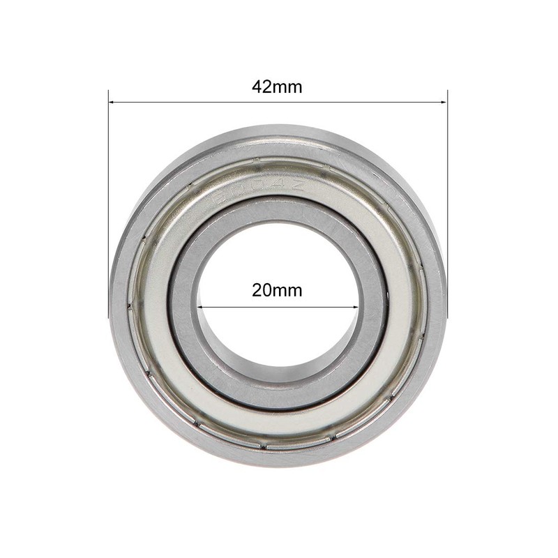 sourcing map 6004ZZ Deep Groove Ball Bearings Z2 20mm X