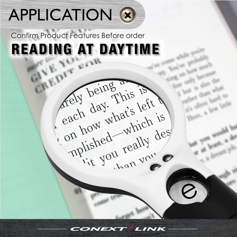 3 LED 45X Magnifying Glass with Light Handheld Magnifier Magnifying