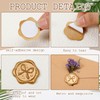 MotiMind 100 Pcs Bow Wax Seal Stickers Bow Wax Seal