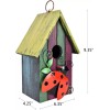 Bird Wooden Decorative Hanging Bird House Hand Painted Birds Box