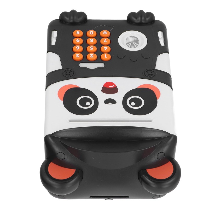 generic 8.9x5.9in Money Bank Password Fingerprint Recognition Cute Panda Shape