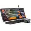 SABLUTE Gaming Keyboard and Mouse, Quiet Membrane with RGB Backlit